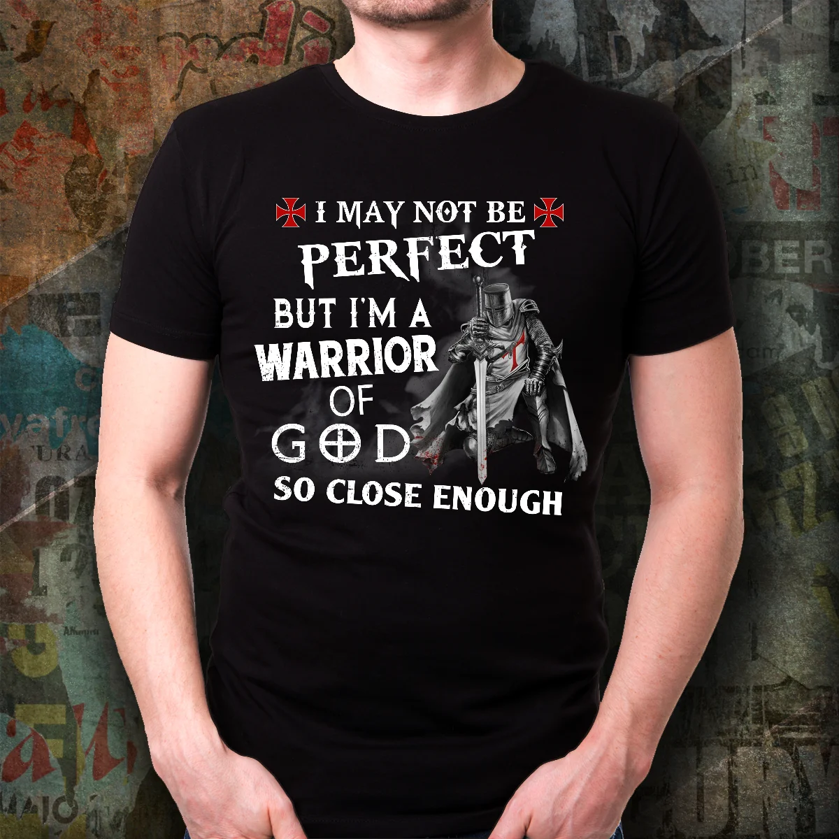 

I Am Warrior of God. Christian Gift Knight Templar T-Shirt. Summer Cotton Short Sleeve O-Neck Mens T Shirt New S-3XL