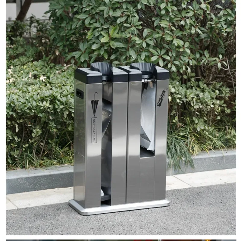 Automatic Umbrella Cover, Umbrella Bag Machine, Stainless Steel, Luxury, Double Headed, Storage, Hotel Mall