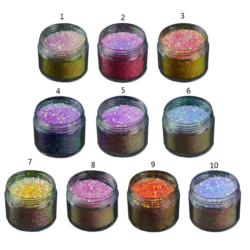 

517F Color Change Fine Glitter for Resin,Resin Glitter Flakes Sequins,Craft Glitter for Resin Crafts,Nail Art,Jewelry Making