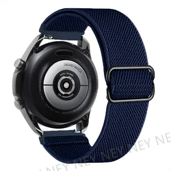 Elastic Nylon Watch Strap - Universal Fit for Smartwatches (20mm & 22mm) (Midnight blue 26)