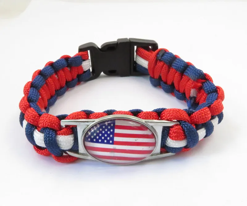 

America Bracelets Love USA Women And Men Wrap Bangles Jewelry Accessories Friendship Gifts