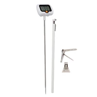 Deep Fry Thermometer High Accuracy 180 Degree Rotating Probe Auto Shutdown Digital Candy Thermometer with Pot Clip for Grilling 1