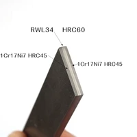 San-Mai Knife Blade Steel RWL34 Core Three-Layer Sandwich Steel Plate Bar Knife Making Steel Billet Blanks 1