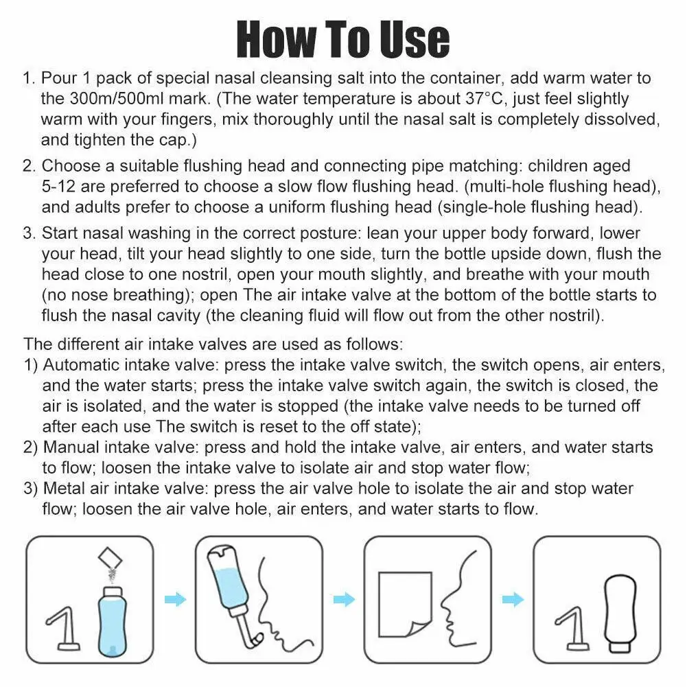 500ML Nose Wash Cleaner Nasal Irrigator