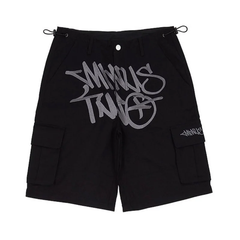 Black gray shorts
