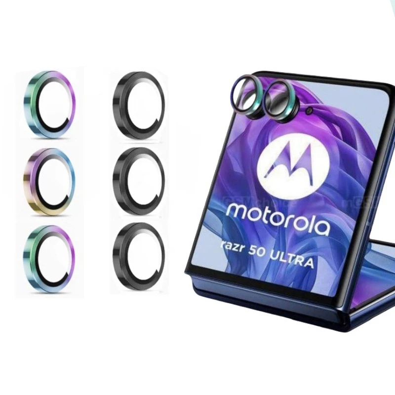 Anti-Glare Transparent Lens Film with Anti-Friction Metal Camera Ring Protector