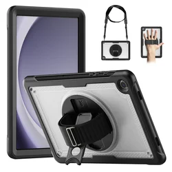 Shockproof Hybrid Stand Tablet Cover Case - 11-Inch 2023 Edition for A9 8.7 inch 2023 (Clear)