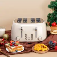4 Slice Wide Slot Bread Toaster Good Motor To Bake Evenly Reheat 7 Level Shade Toaster 2
