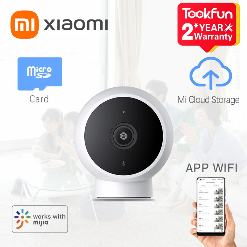 

Умная IP-камера XIAOMI, стандартная версия, 2K HD, инфракрасное ночное видение, CCTV, голосовое переговорное устройство, ии сигнализация, магнитное основание, домашний Wi-Fi Videcam