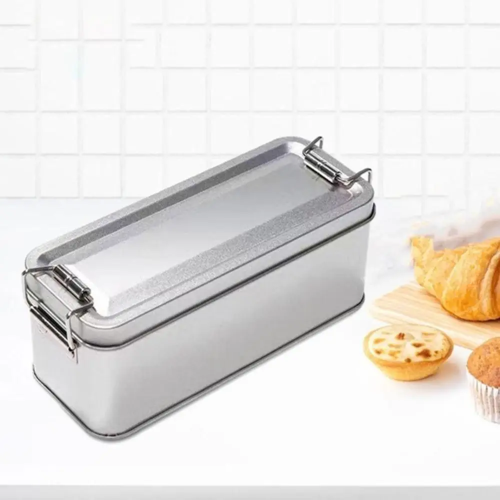 Old-fashioned Rectangular Iron Box High Quality Metal Storage Box Cake Packaging Box Durable with Lid Candy Box 5