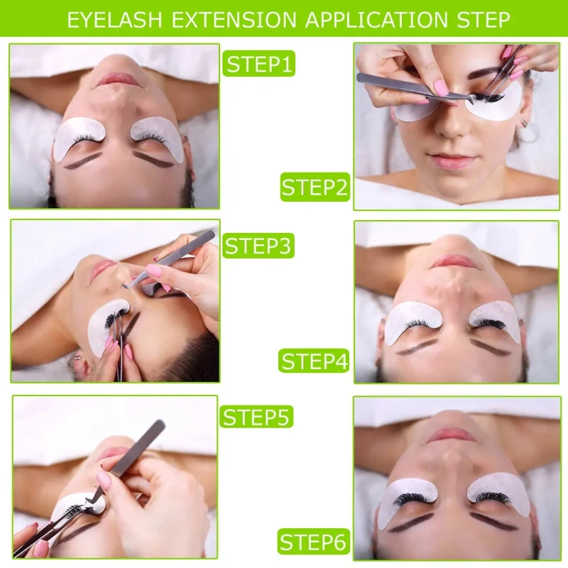 Eyelash Patches Hydrogel Gel Eye Patches False Eyelash Extension Under Eye Pads Makeup Tools 100Pairs eyelash patch,eyelash pads,eyelash patches,eye patches
