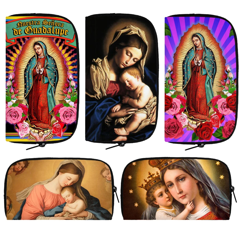 Sacred Heart of Jesus & Immaculate Heart of Mary, Bulk Catholic Icon Coin  Purses, Small Fabric Zipper Pouch, Women's Travel Wallet for Phone &  Change, Clutch Purse for Rosaries & Religious Trinkets,
