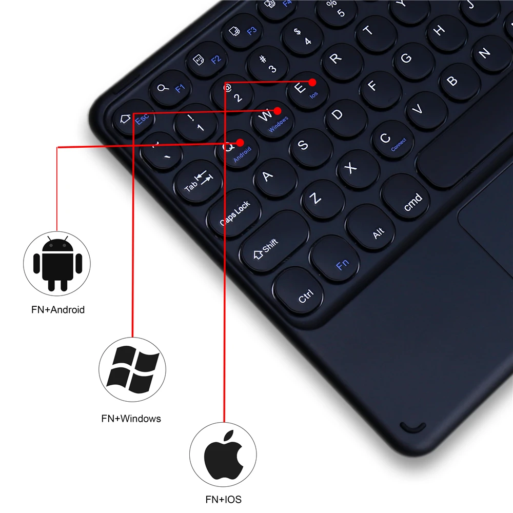 Tablet Case de Teclado para Apple Ipad Pro 11 m2 2023 Conjunto Capa com Teclado sem Fio e Mouse para m1 Pro 11 3rd 2nd Geração - Imagem 4