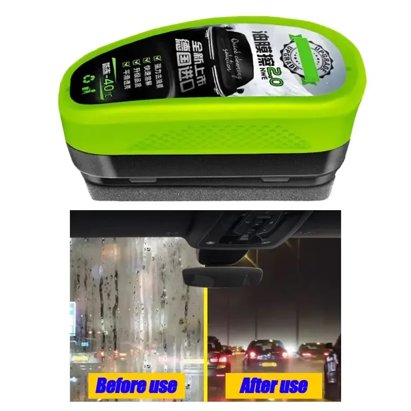 Car Glass Oil Film Remover Automotive Glass Sponge Cleaning Brush Front Inner Windshield Oil Film Cleaner For Car Cleaning cleaning brush car glass cleaner glass cleaner brush glass cleaning brush glass oil film remover