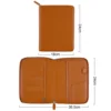 Moterm Genuine Pebbled Grain Leather A5 Zip Cover with Top Pocket Cowhide Planner Zipper Notebook Organizer Agenda Journal Diary 3