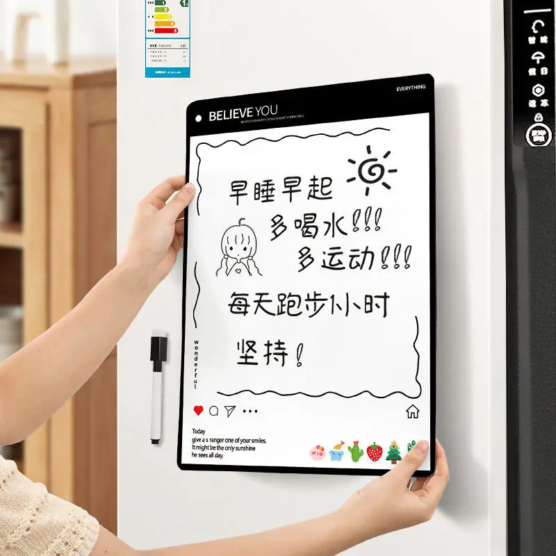 

Magnetic Refrigerator Stickers Message Board Erased Soft White Board Stickers Forget Things Weekly Schedule Calendar Notes