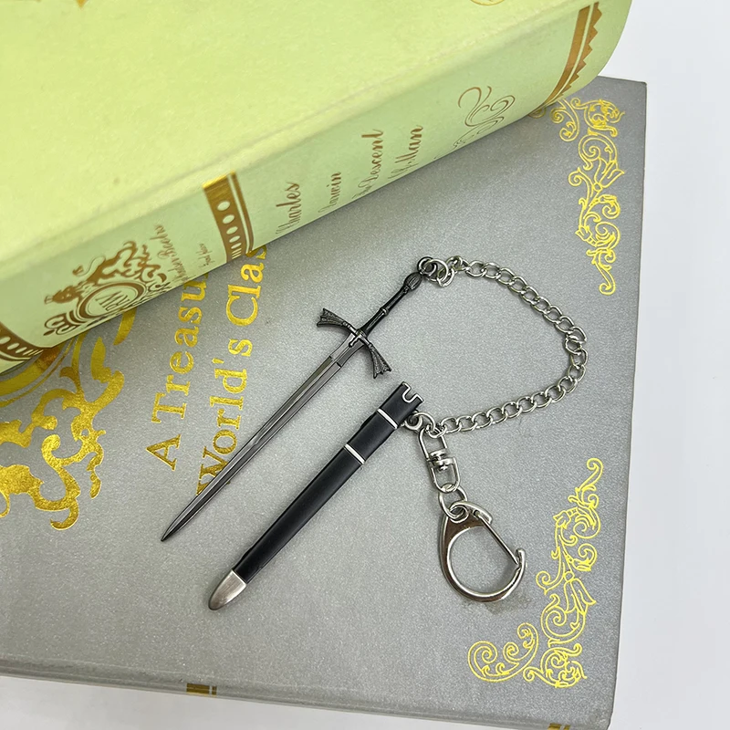 9cm Dark Sister Schwert Visenya Targaryen Game of Thrones Amerikanisches Drama-Zubehör 1:12 Metall-Waffen Schlüsselanhänger Spielzeug für Jungen Bastelbedarf