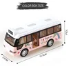 School Bus with Sound and Light Children Toys Cars Plastic Little Cars City Bus Friction Powered Cars Play Toys Gift for Kids 4