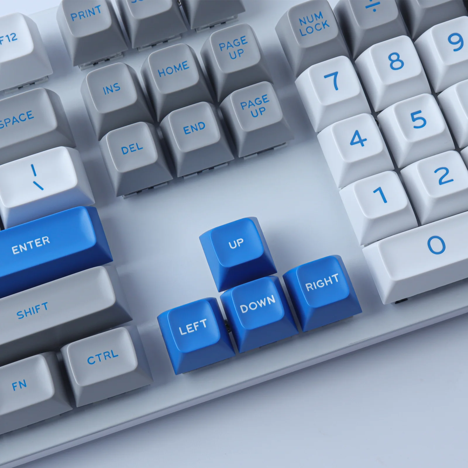 Gmk Cinza Branco Azul Keycap 173 Teclas Abs Keycaps SA Perfil Duplo Tiro Personalizado Gmk Keycaps para Teclado Mecânico - Imagem 5
