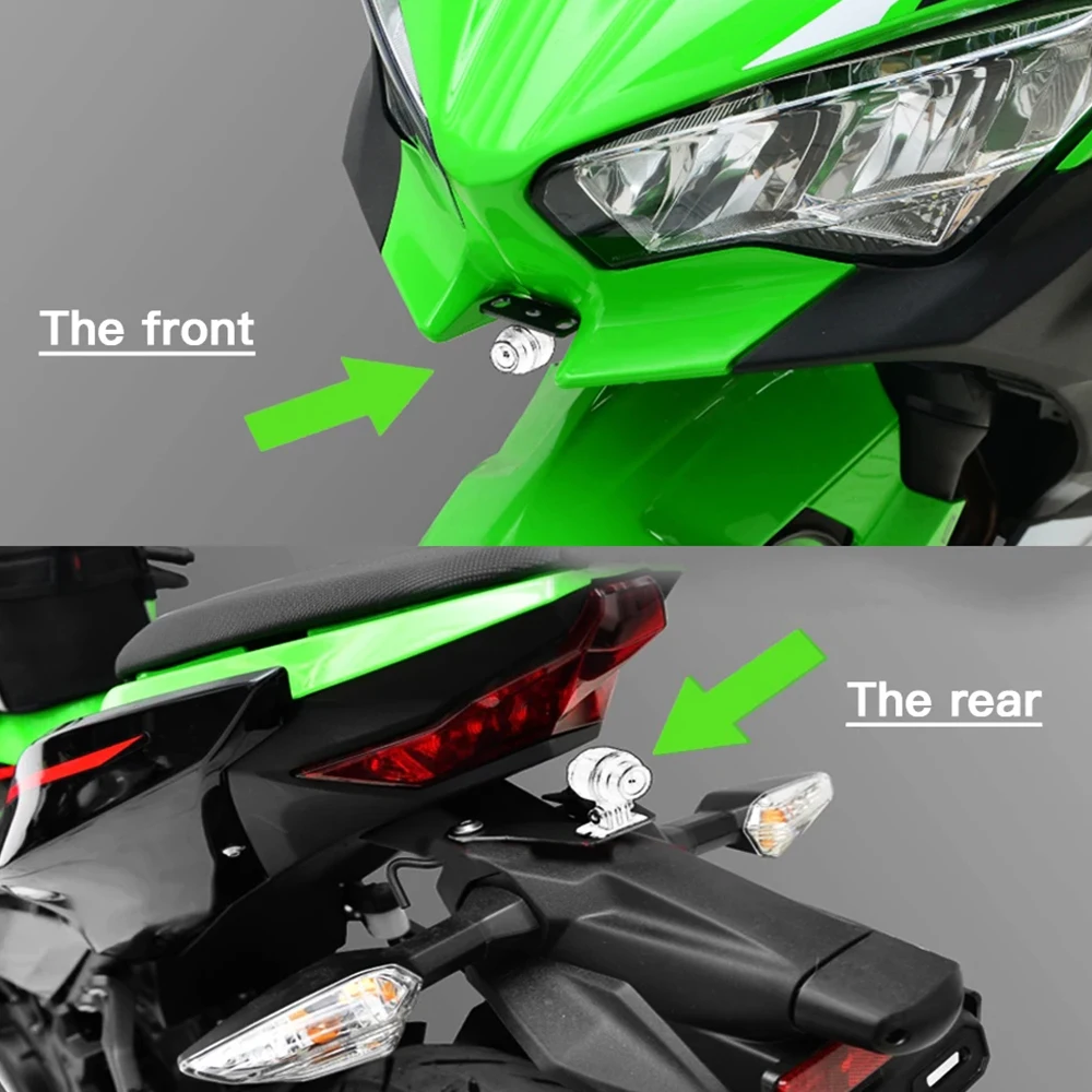 Para Kawasaki Ninja 400 Ninja400 2018 2019 2020 2021 2022 2023 Ninja 500 2024-2025 soporte de navegación para registrador de datos DVR delantero trasero - details 2