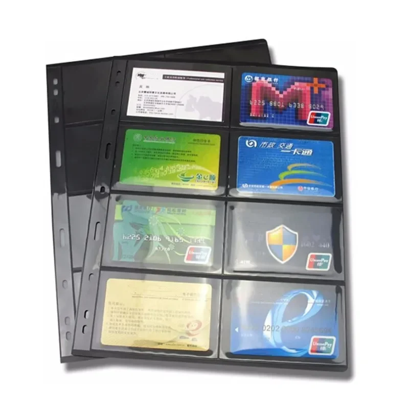 10PCS A4 Stamps Line Grid Transparent PVC Page Stamps Postcards Album Flipchart Inside Photo Album Postcards Collector Book