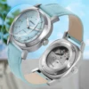 BERNY Mechanical Watch for Women Self-wind Pillow Cushion Sapphire Super Luminous Wristwatch Canvas Calendar Watch for Ladies 3