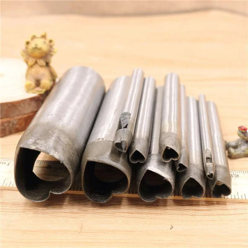 Heart Shape Hole Puncher For Handicrafts Leather Craft Mold DIY Punch Tools For Working With Leather Die Cutting Mold Belt Hole leather hole puncher leather hole punch leather punch tool round hole punch cutter set hole punch cutter set round hole punch set