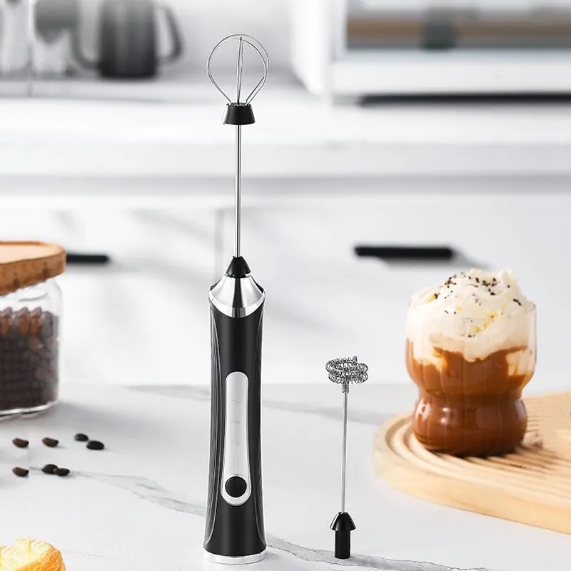 USB Electric Milk Frother,Coffee Maker Blender,Kitchen Mini Wireless Egg Beater,HUand Cream Mixer,Automatic Rotary Whisk Stirrer 2