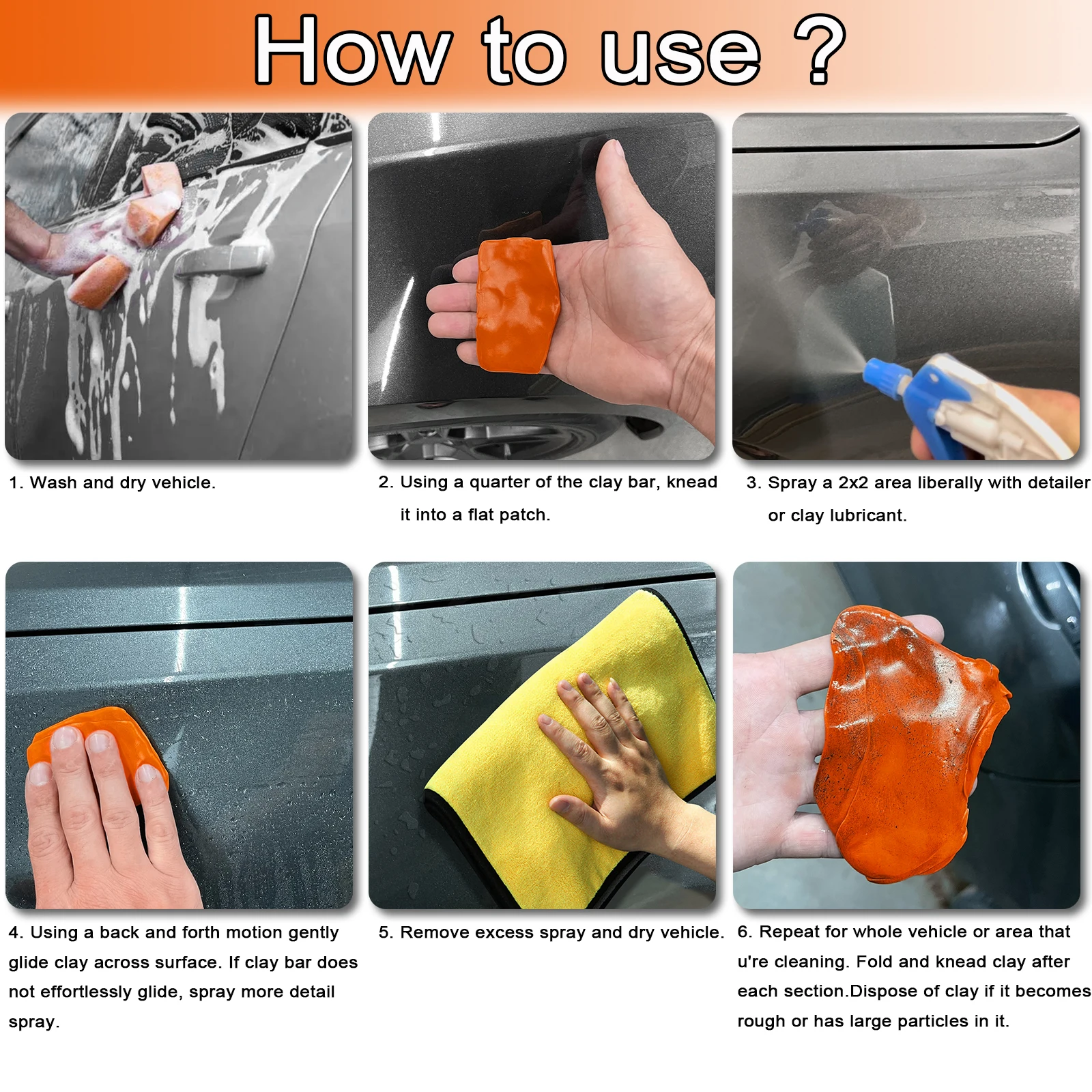 Car Cleaning Clay Bar 400g Magic Clay Bar Car Cleaning Auto Detailing Cleaner Fine Medium King Grade Car