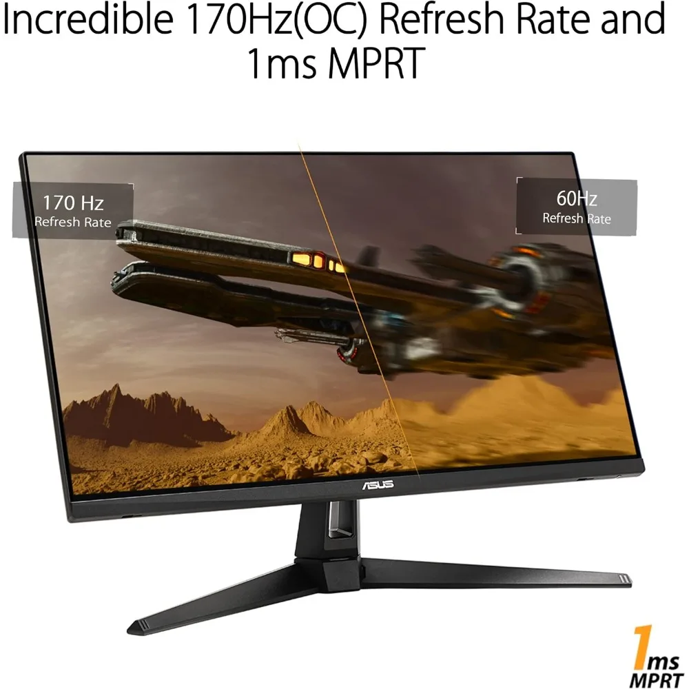 Gaming 27” 1440P Monitor (VG27AQA1A) - QHD (2560 x 1440), 170Hz (Supports 144Hz), 1ms, Extreme Low Motion Blur 3