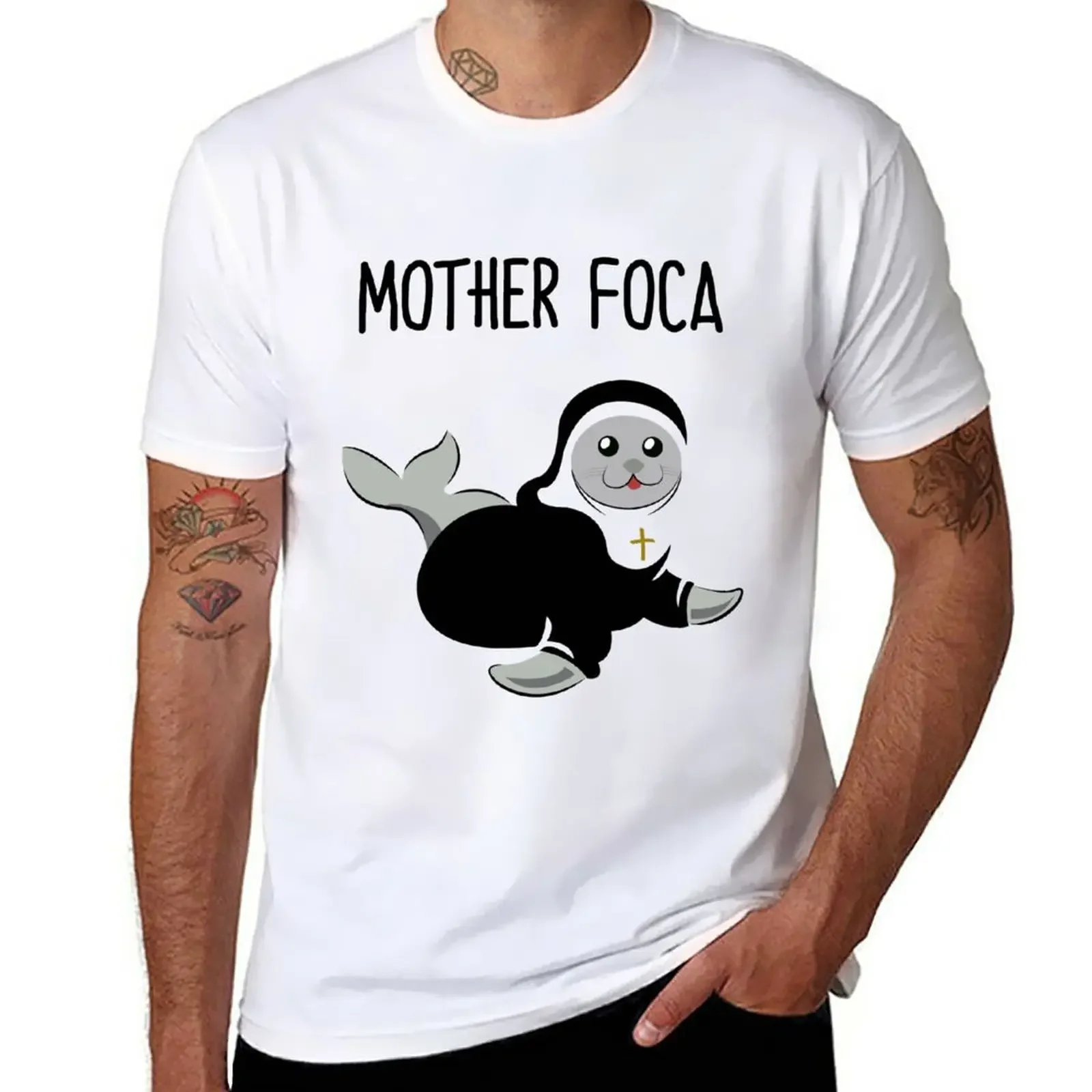 T-Shirt Madre Foca Ragazzi Animal Print Abbigliamento Estivo Magliette Per Uomo Pack