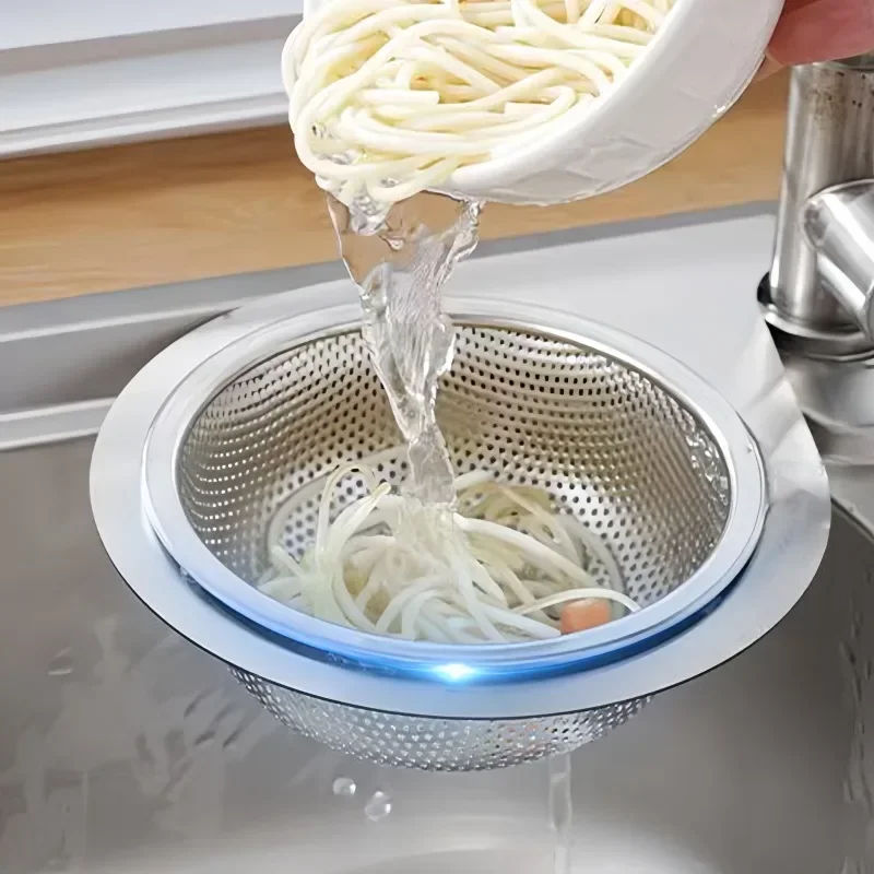 Stainless Steel Swan Sink Strainer Basket Removable Goosehead Storage Drainage Basket Kitchen Fruit Vegetable Hanging Drain Rack
