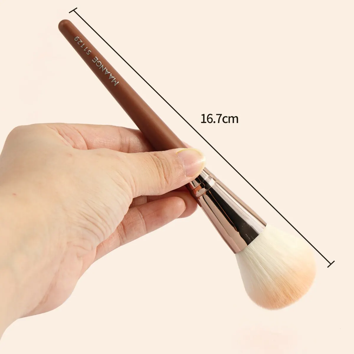 Maange 3PCs 메이크업 브러쉬 세트 밀도 파운데이션 컨투어 블러쉬 브론저 브러쉬 블렌딩 페이스 메이크업 도구 푹신한 부드러운 강모