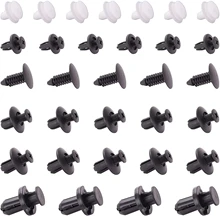  100pcs Mixed Auto Fastener Clip Car Body Push Retainer Pin Rivet Bumper Door Trim Panel Retainer Fastener Kit Car Accessories 