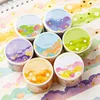 1PC Cloud Washi Tape Decorative Adhesive Color Masking Sticker Scrapbooking Multi Color Manual Tapes School Stationery Supplies 2