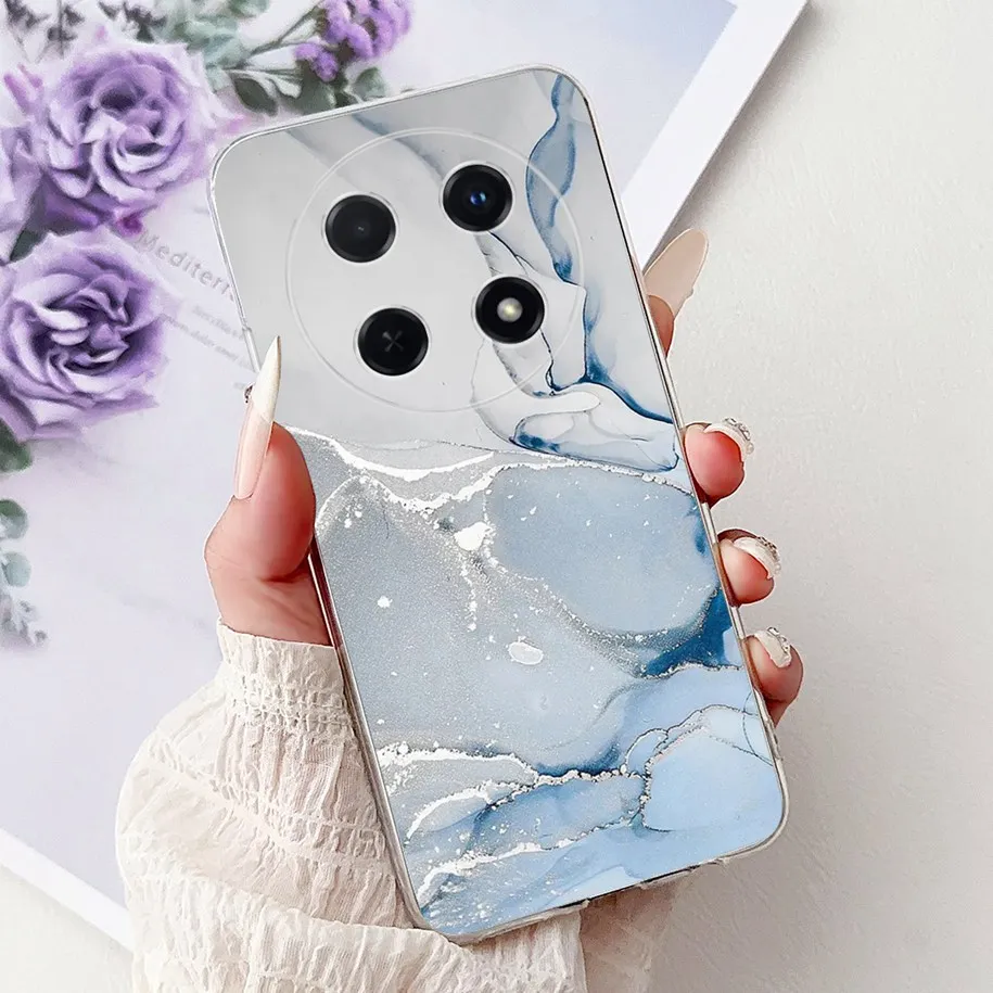 Cute Cartoon Cat Marble Soft Silicone Case - 2025 Edition
