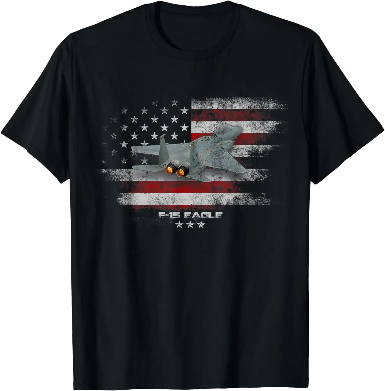 

F15 Eagle Air Force Fighter Jet Military Aircraft US Men T-Shirt Short Sleeve Casual Cotton O-Neck T Shirt