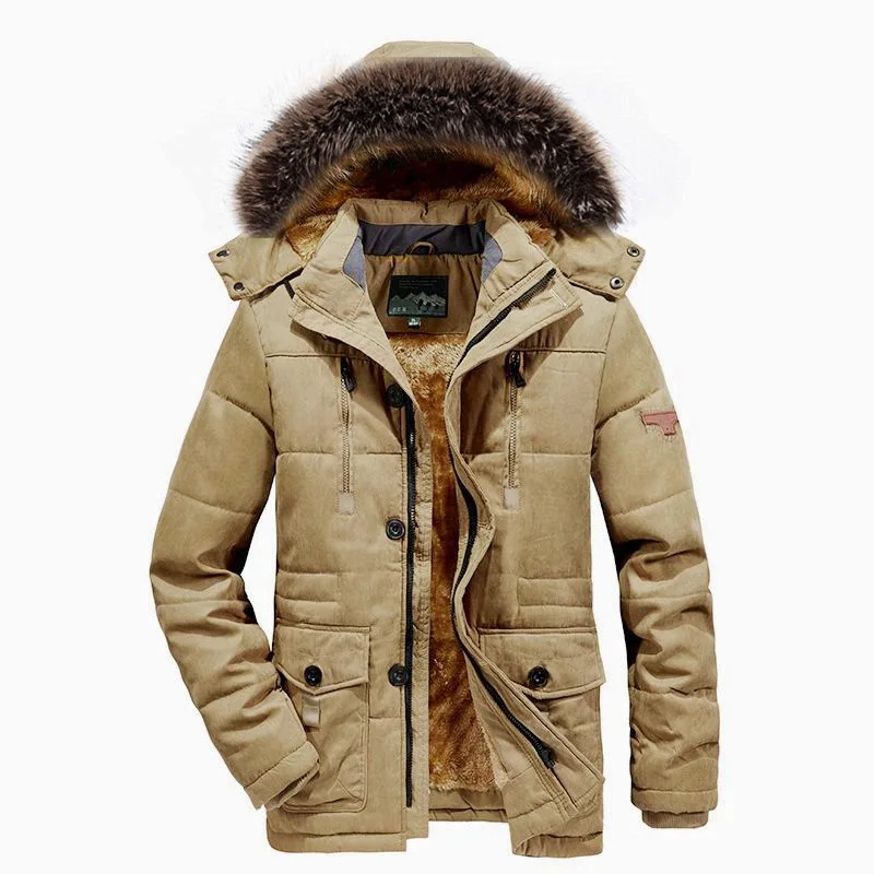 Good Quality Male Fit Winter Coats Multi-pocket Cargo JacketsMen Winter Down Jackets Hooded Casual Long Warm Parkas Size 7XL