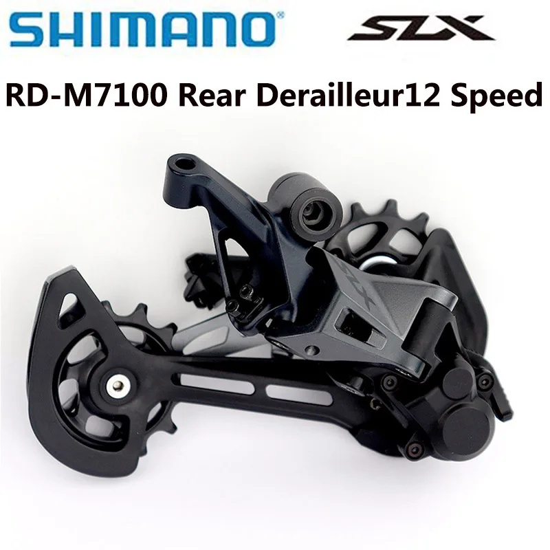 Achetez des Shimano SLX M7100 Dérailleur Arrière 12V - Gris/Noir chez HBS
