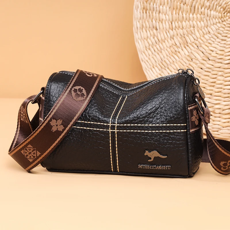 thumbnail image 1 of Bolso bandolera de piel auténtica con estampado de lichi para mujer, bolso de mano de lujo, bolsos de hombro de alta calidad, bolso de mensajero para mujer, bolso principal, 1 of 4