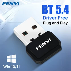 Enhanced Bluetooth USB Adapter for Wireless Connectivity in PCs (Black)