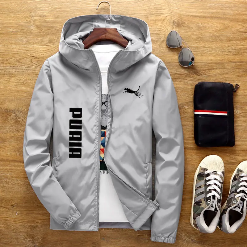 Spring and summer windbreaker hooded Windproof men's jacket mens casual windbreaker zipper thin Outdoor jacket men M-7XL,waterproof jacket,cycling jacket,mens hoodies