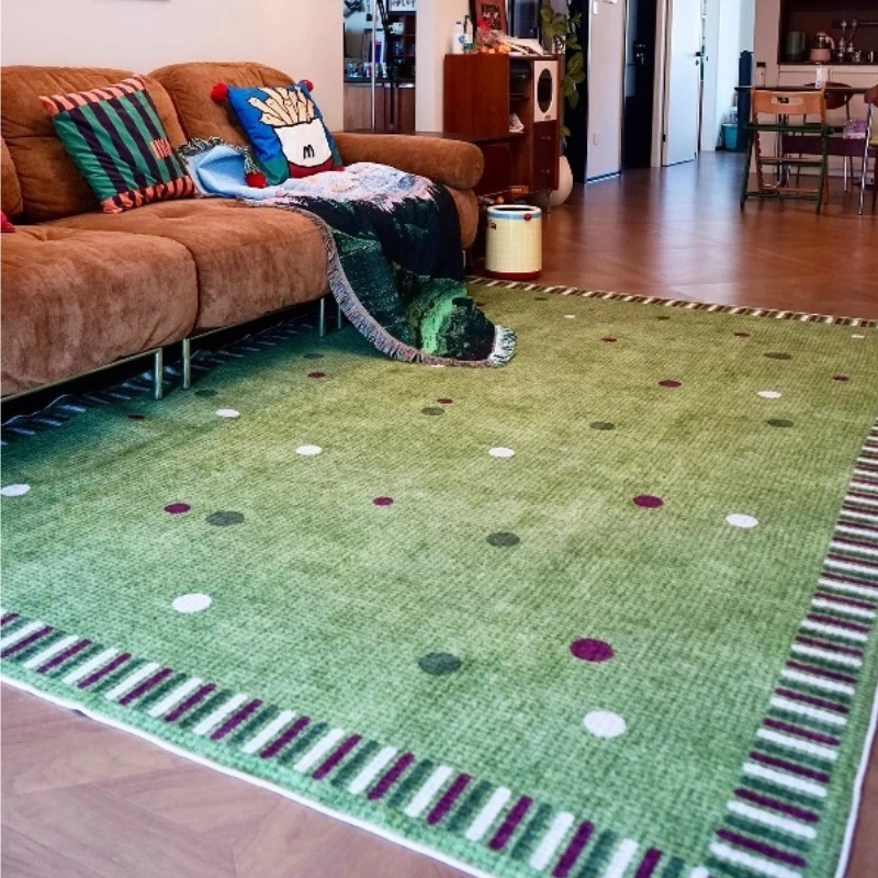 Modern Living Room Carpet Minimalist Luxury Polka Dot Creative Fresh Art Design Bedroom Rug Home Decoration Cloackroom Mat Tapis