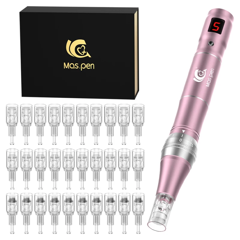 Profesional Dermapen X12Pin Mts Vite Micro Ago Cartuccia Electri Microneedling Machine Wireless Dermapen