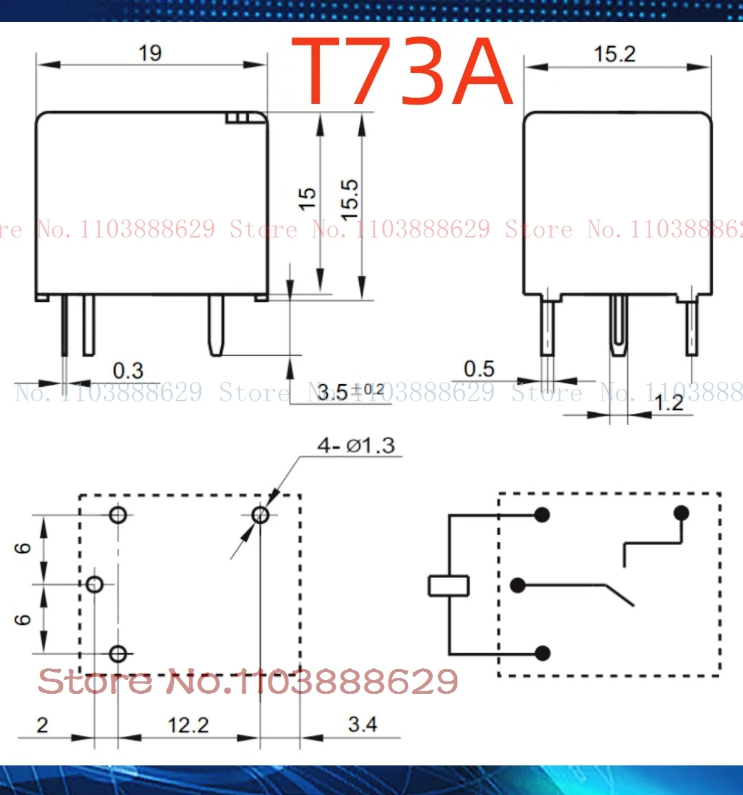10A XJ3FF-12VDC-S-A XJ3FF-5VDC-S-A T73A
