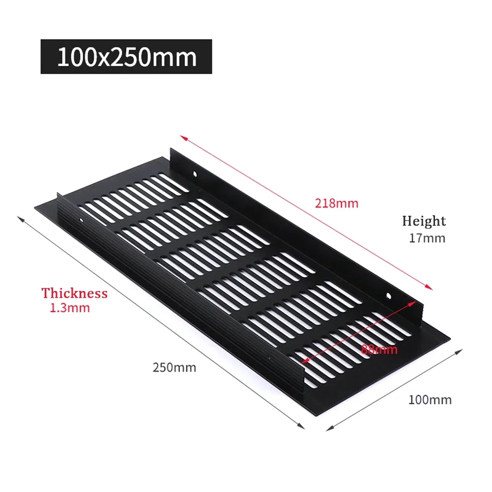 100mm Vents Perforated Sheet Aluminum Air Vent Ventilator Grille Cover Ventilation For Closet Shoe Home Decor Cover air vent grille ventilation grille air vent cover