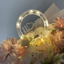 LED Neon Lights I Love You Night Light Birthday Cake Decoration Wedding Bouquet Holiday Party Christmas Gift Packaging Neon Lamp