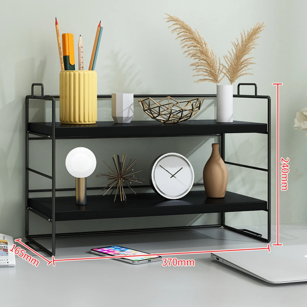 Book Display Stand Desktop Bookshelf Small Book Rack on Desk Countertop Simple Storage Shelf for Office Desk Multi Story Dormitory Bookshelves