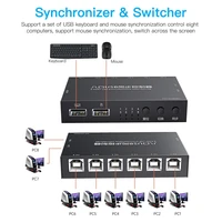 8port USB synchronizer switch network switch Game live screen splitter USB Synchronous Controller Adapter KVM Splitter Extender 2