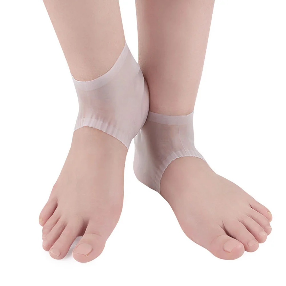 

Foot Keratin Pedicures Silicone Socks Care Heel Cups for Pains Moisturizing Gel Soft